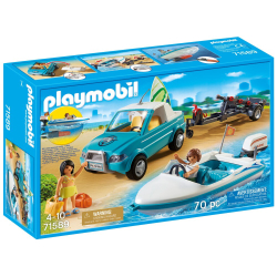 Playmobil - Пикап с моторной лодкой 71589 / артикул   71589  / GTIN 4008789715890
