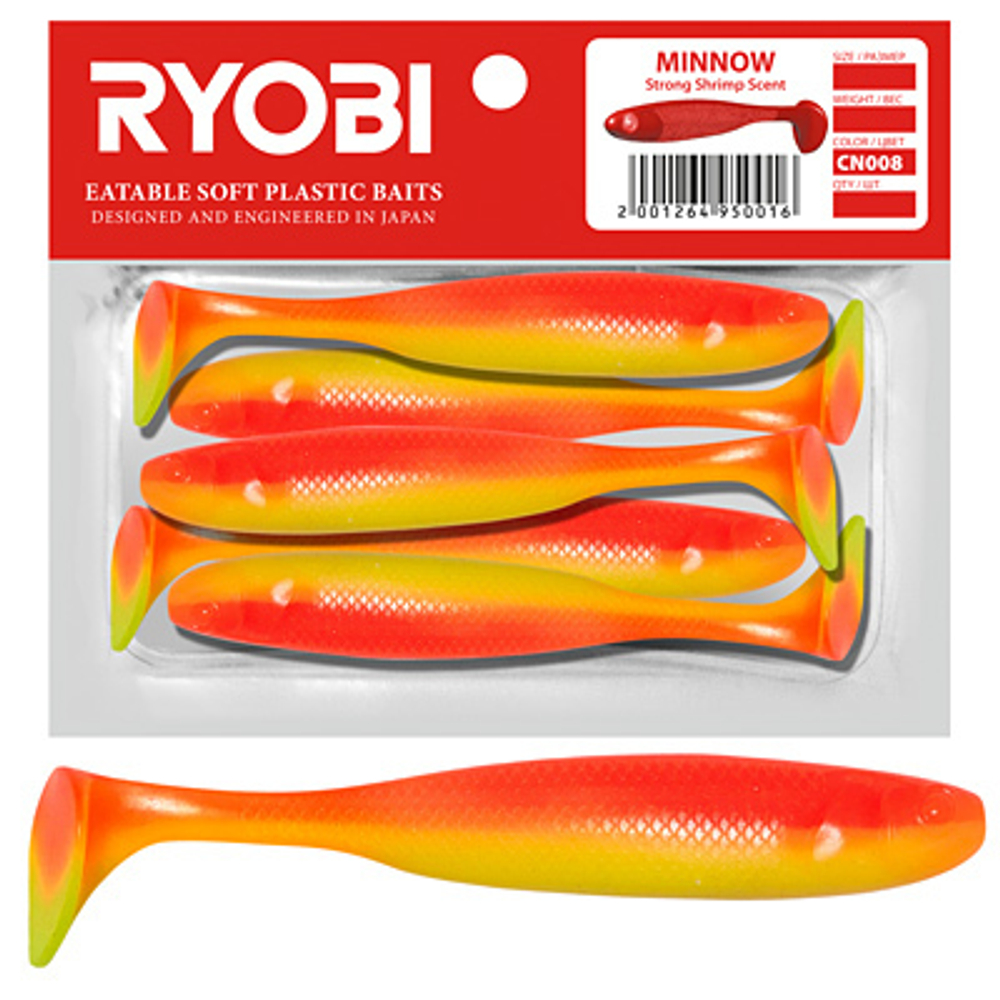 Мягкая силиконовая приманка риппер MINNOW (95mm)