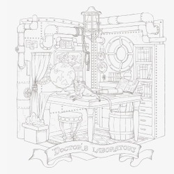 Victorian Fantasy Encyclopedia Kuroi Mori. Coloring book