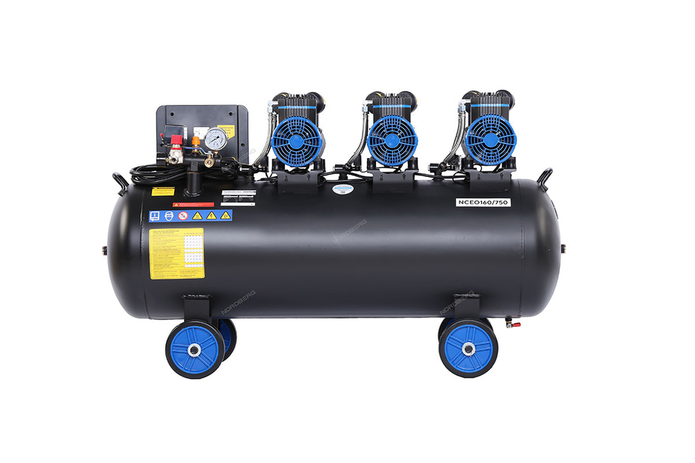 NORDBERG (NCEO160/750) Компрессор безмасляный 380 В, ресивер 160 л, 750 л/мин