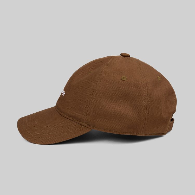 Кепка Carhartt WIP Canvas Script Cap артикул:I028876_brown - купить в магазине Дайс