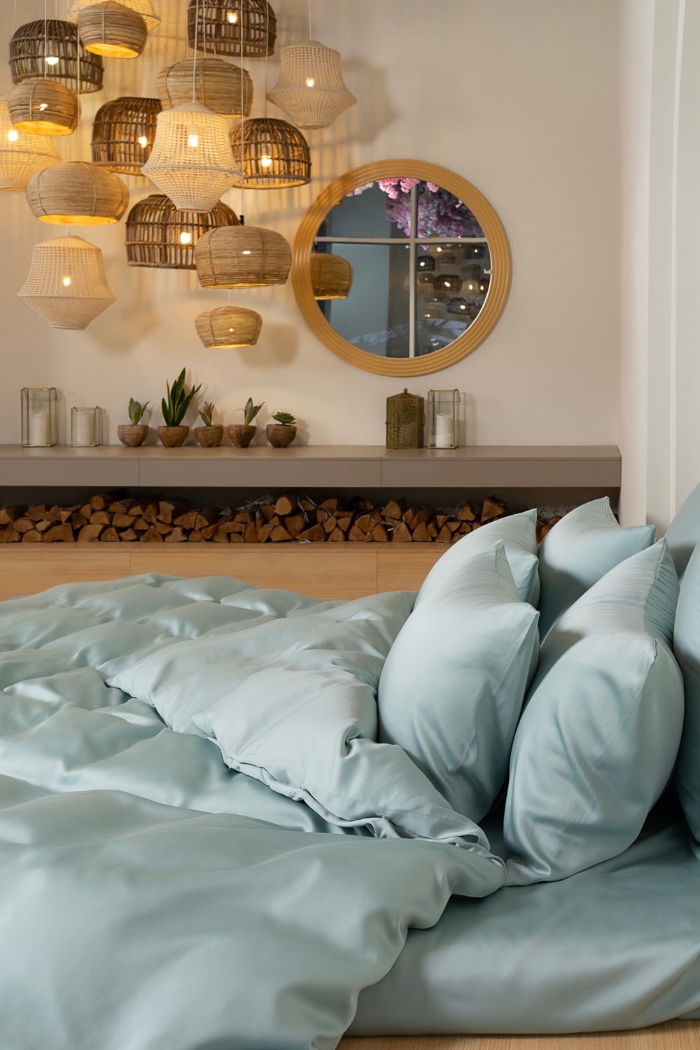 Пододеяльник 240x260 German Grass Sea Wave Brilliant бирюзовый