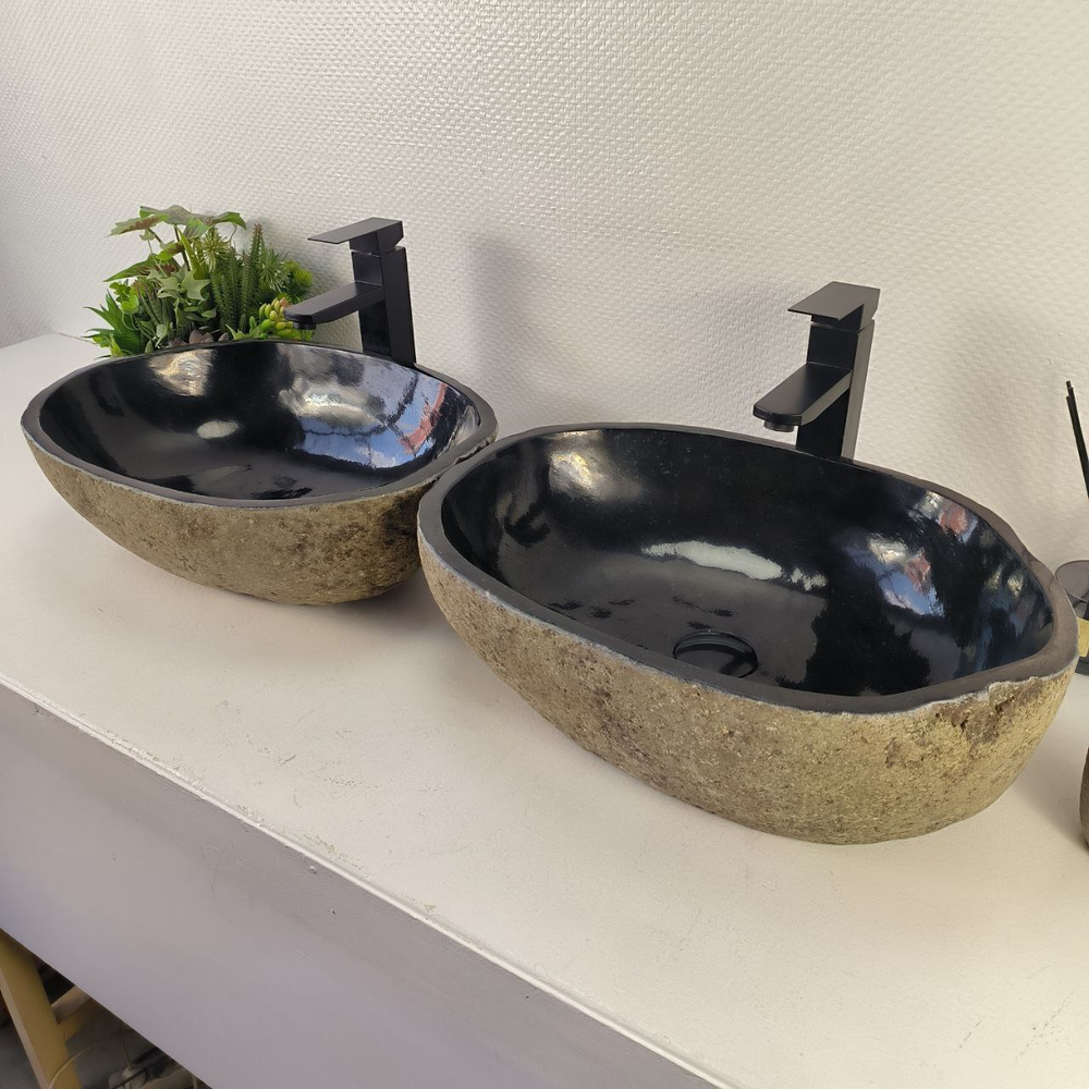 Раковина из речного камня ПАРА! RS-65484 50*36*16 0866