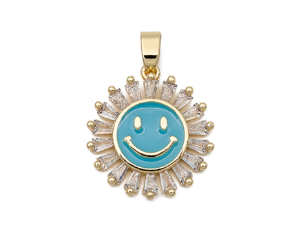 Подвеска Ромашка-Cмайл, 18мм