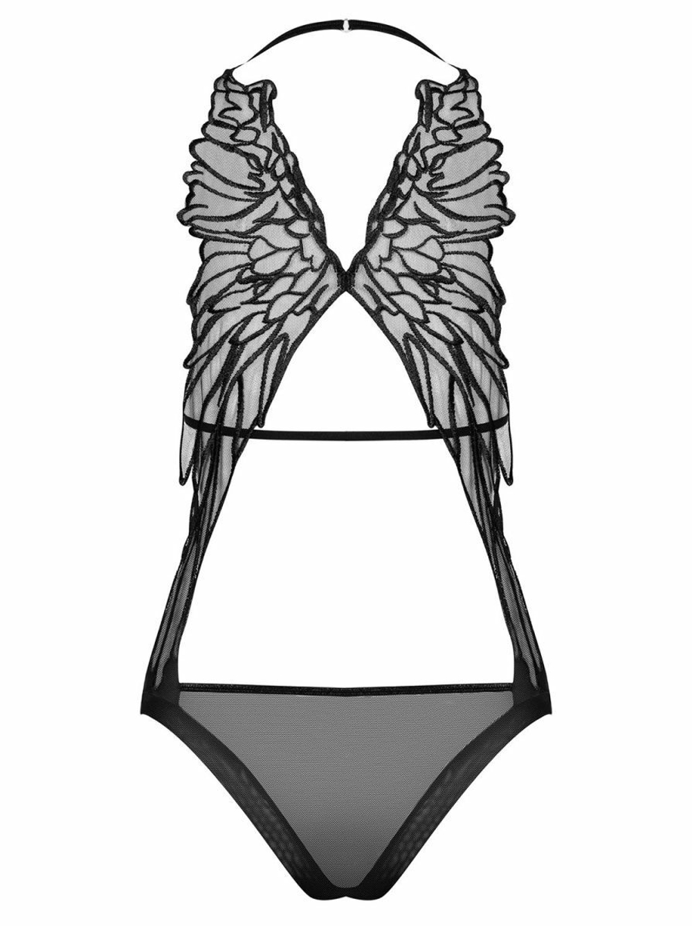 Пикантное боди Alifini с крыльями на спинке