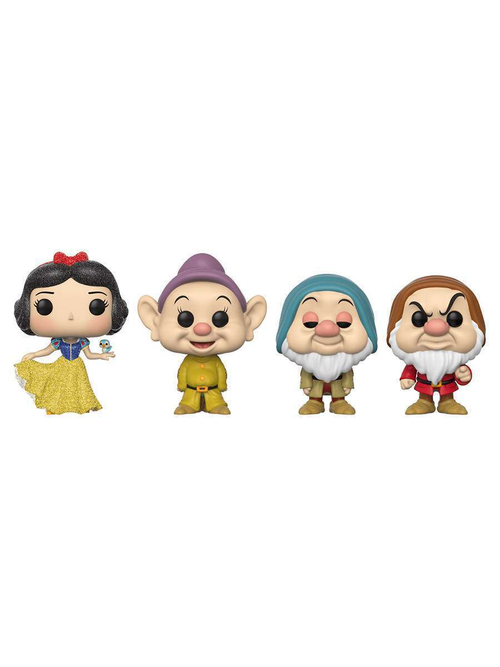 Фигурка Funko POP! Disney Snow White Snow White(DGLT)/Dopey/Sleepy/Grumpy (Exc) 4PK 77207
