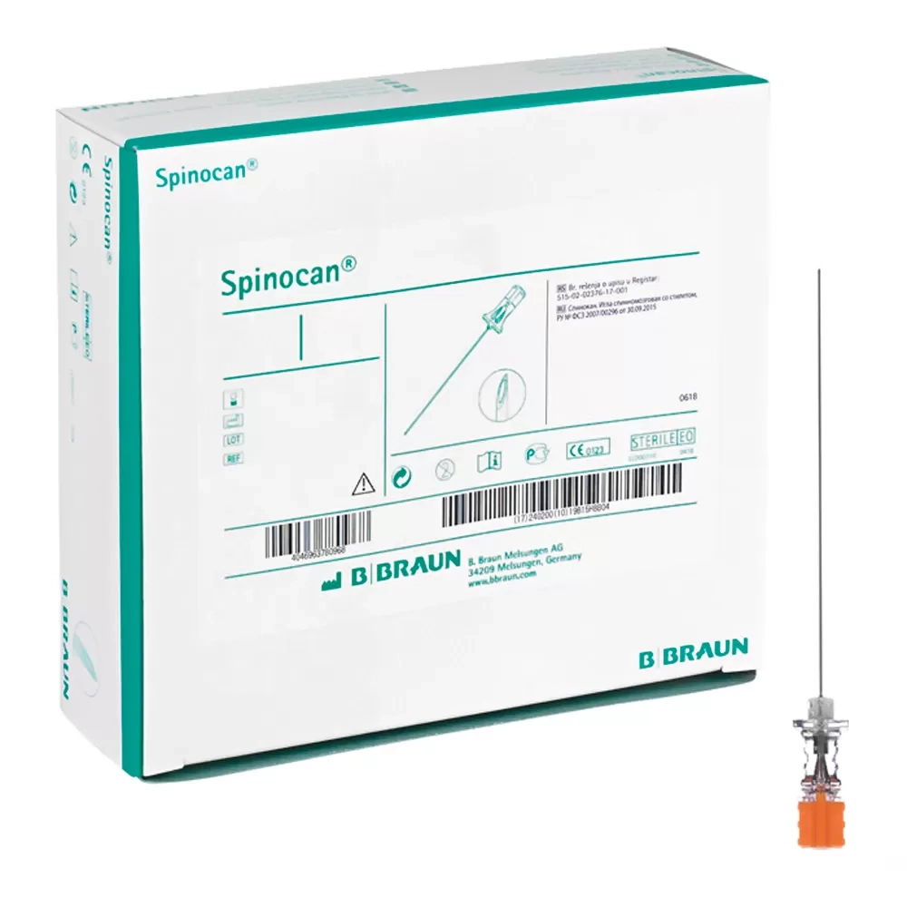 Игла для спинномозговой пункции Спинокан 0,9х88 мм 20G 25 шт