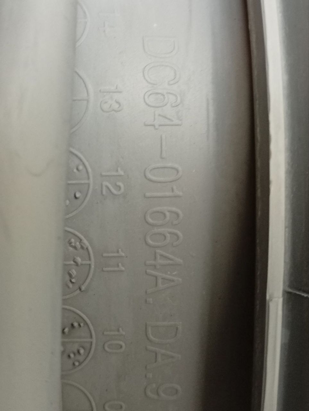 WF602W0BCWQ/LP кт23 Манжета люка для стиральных машин Samsung DC64-01664A б/у