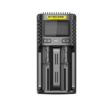 Зарядное устройство Nitecore UMS2 Intelligent USB Charger QC 2.0 2 слота, универсальное Li-ion/LiFePO4/Ni-MH/Ni-Cd