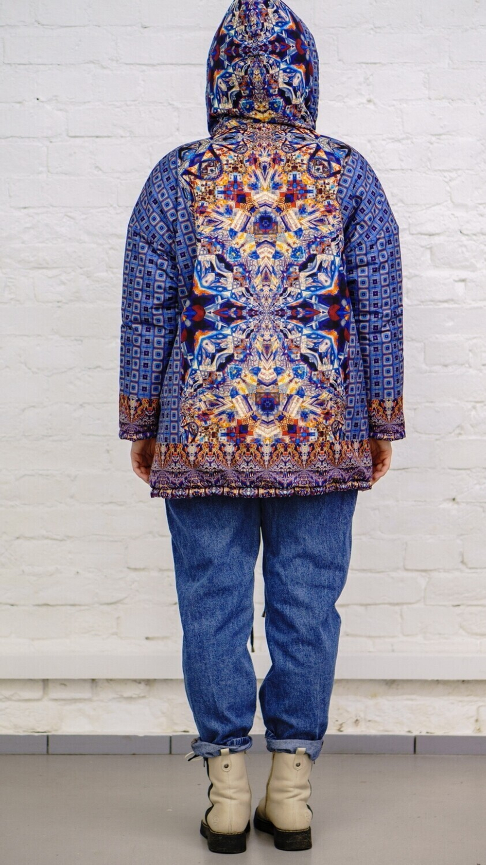 Двусторонняя куртка "Нарвские ворота", по мотивам картины «Нарвские ворота» художника Филонова