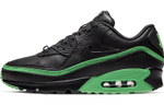 UNDEFEATED x Nike Air Max 90 non-slip wear-resistant low-top running shoes for men and women with the same black and green