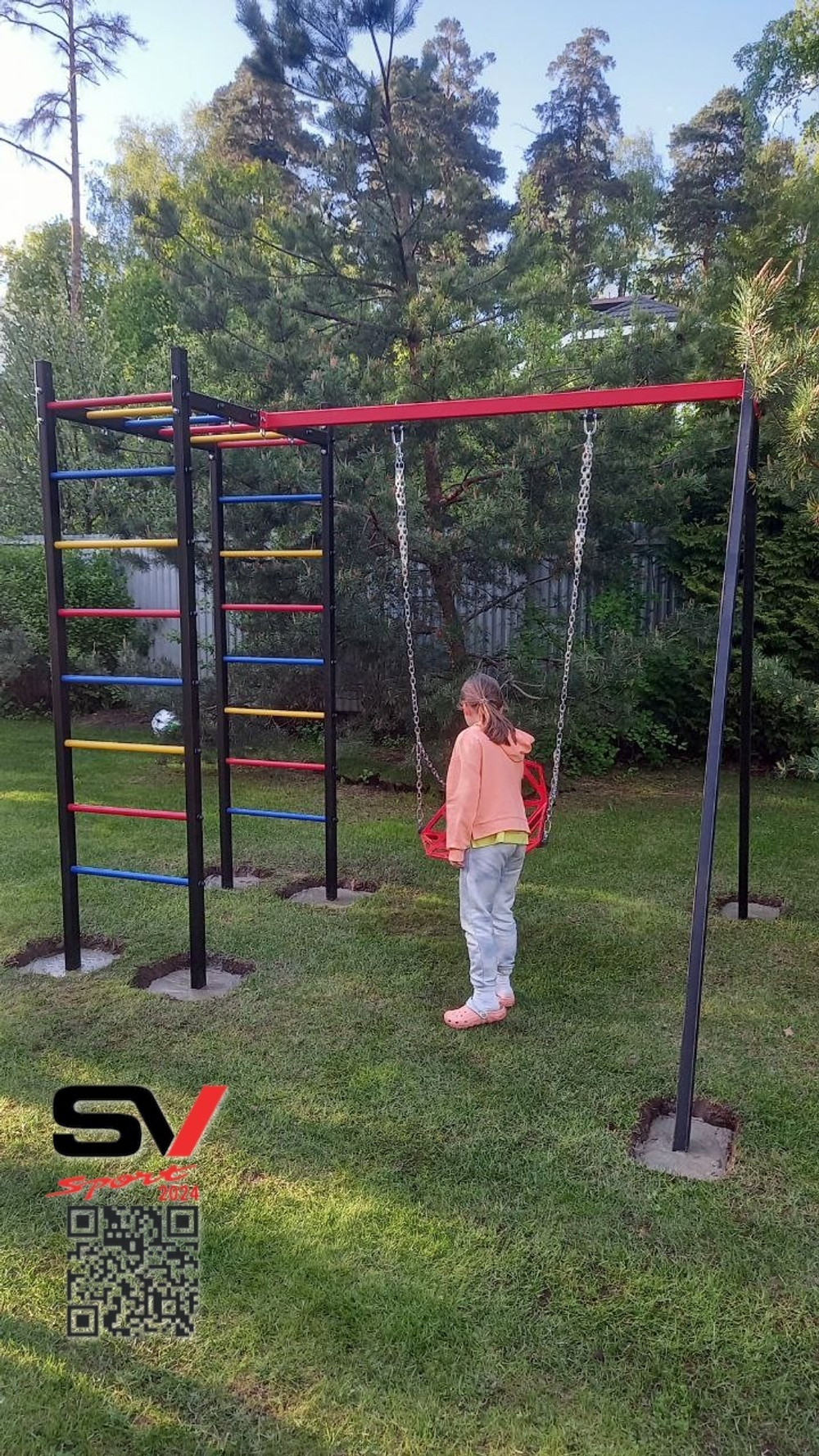 Монтаж уличного спортивно-игрового комплекса Sv Sport