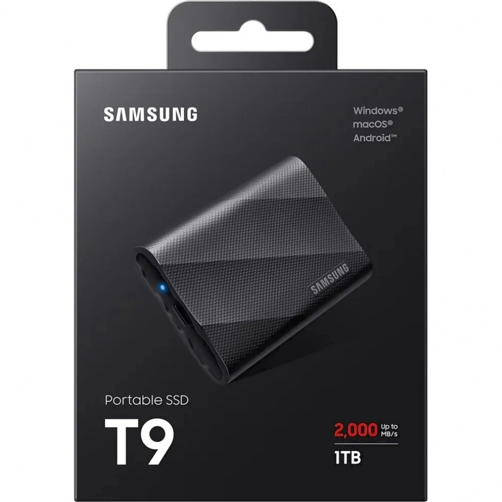 Внешний SSD Samsung Т9 Portable 1 TB Black (MU-PG1T0B/WW)