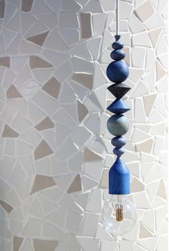 BRIGHT BEADS  "Indigo 420" pendant light