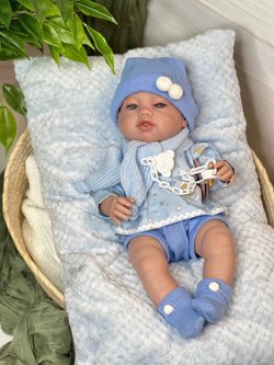 Кукла Berbesa 42см RECIEN NACIDO с подушкой в пакете (5115AK)