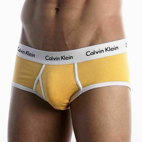 Мужские трусы брифы Calvin Klein 365 Yellow Brief