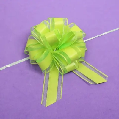 Бант для оформления подарка «Чудо» 5 см, d=15 см, Зелёный