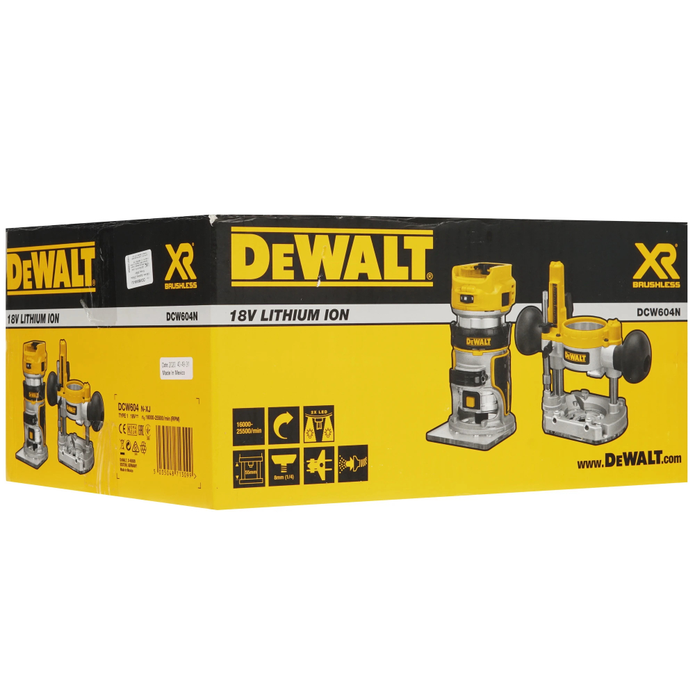 Аккумуляторный фрезер DeWalt DCW604N (без акк, без з/у)