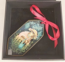 Ёлочная игрушка  Конфета с росписью "Буренка"