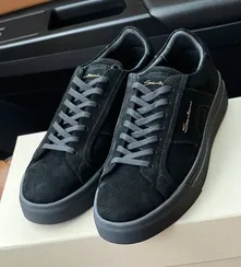 Кеды Santoni, замшевые