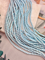 Жемчуг Premium, 4 мм, нить 40 см, Голубая керамика