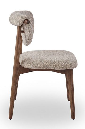 Стул TS-2/ бежевый/цвет орех /массив ясеня