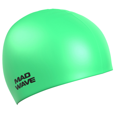 Шапочка для плавания силиконовая Mad Wave Neon Silicone Solid