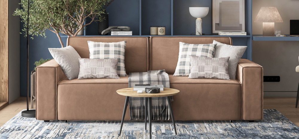 Диван Норд Велюр Монолит мокко