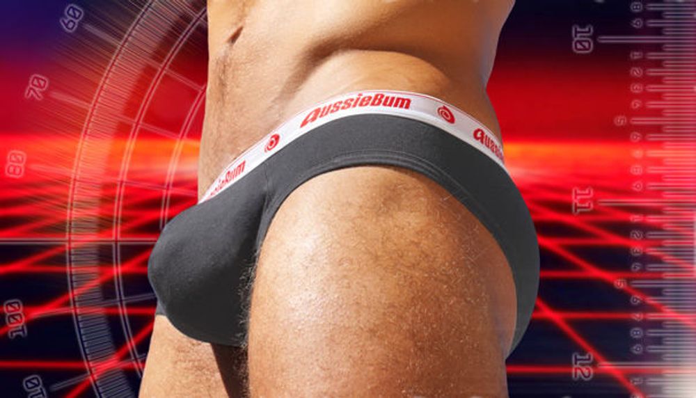 Мужские трусы брифы т-серые Aussiebum Wonderjock Raw Brief Charcoal