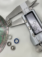 Кнопки рубашечные трикотажные синего цвета (открытые) 9,5 мм