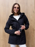 Ветровка с капюшоном удлиненная