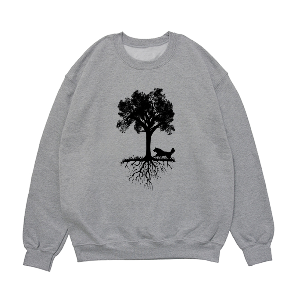 Свитшот "Колли у дерева"