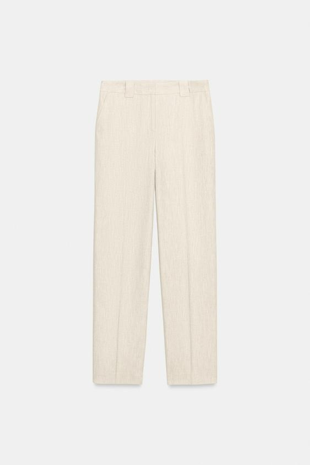 КОМПЛЕКТ БРЮК ИЗ РУСТИКОВОЙ ТКАНИ С ПРЯМЫМ КРОЕМ - ZARA