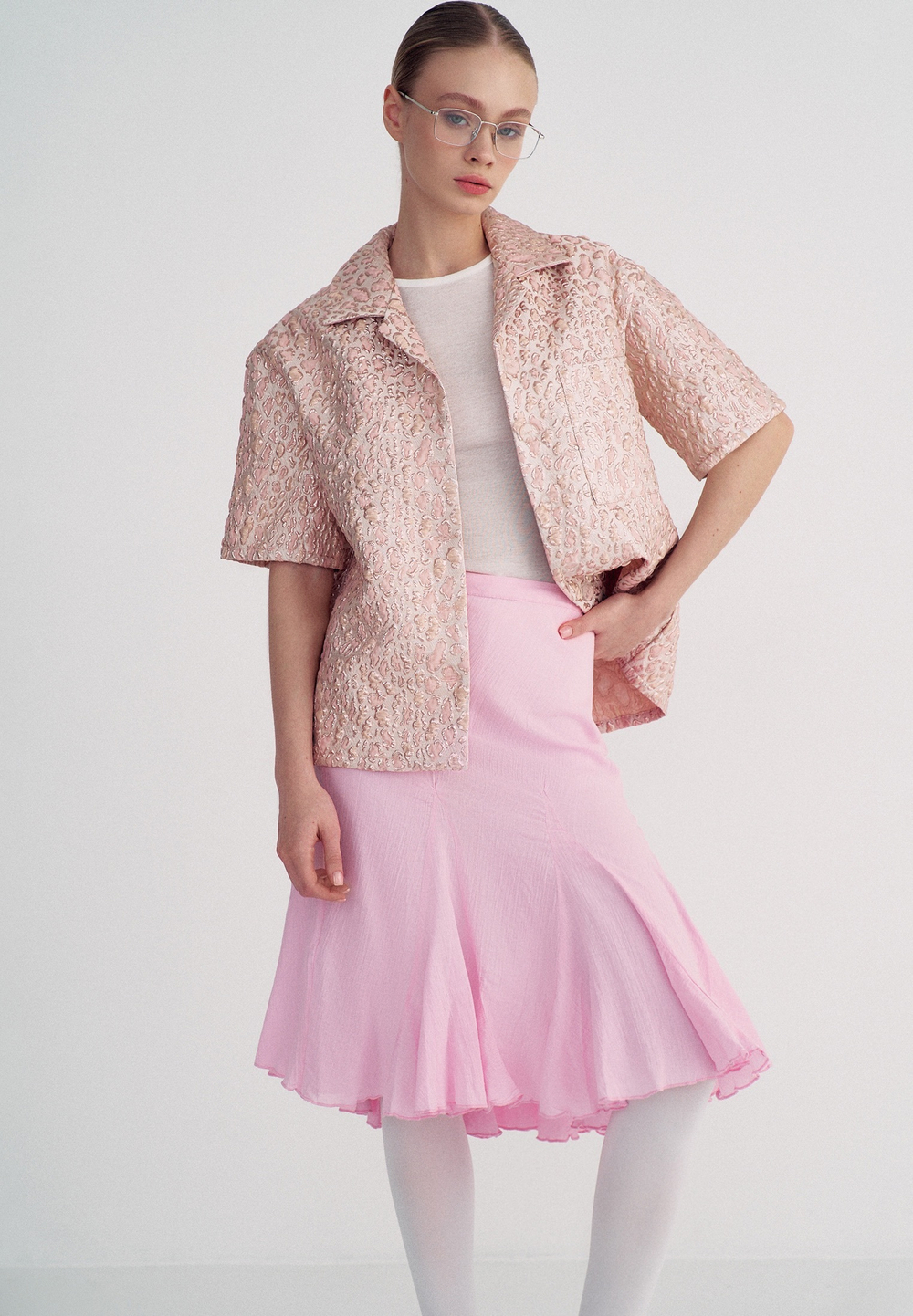 Leopard pink shirt