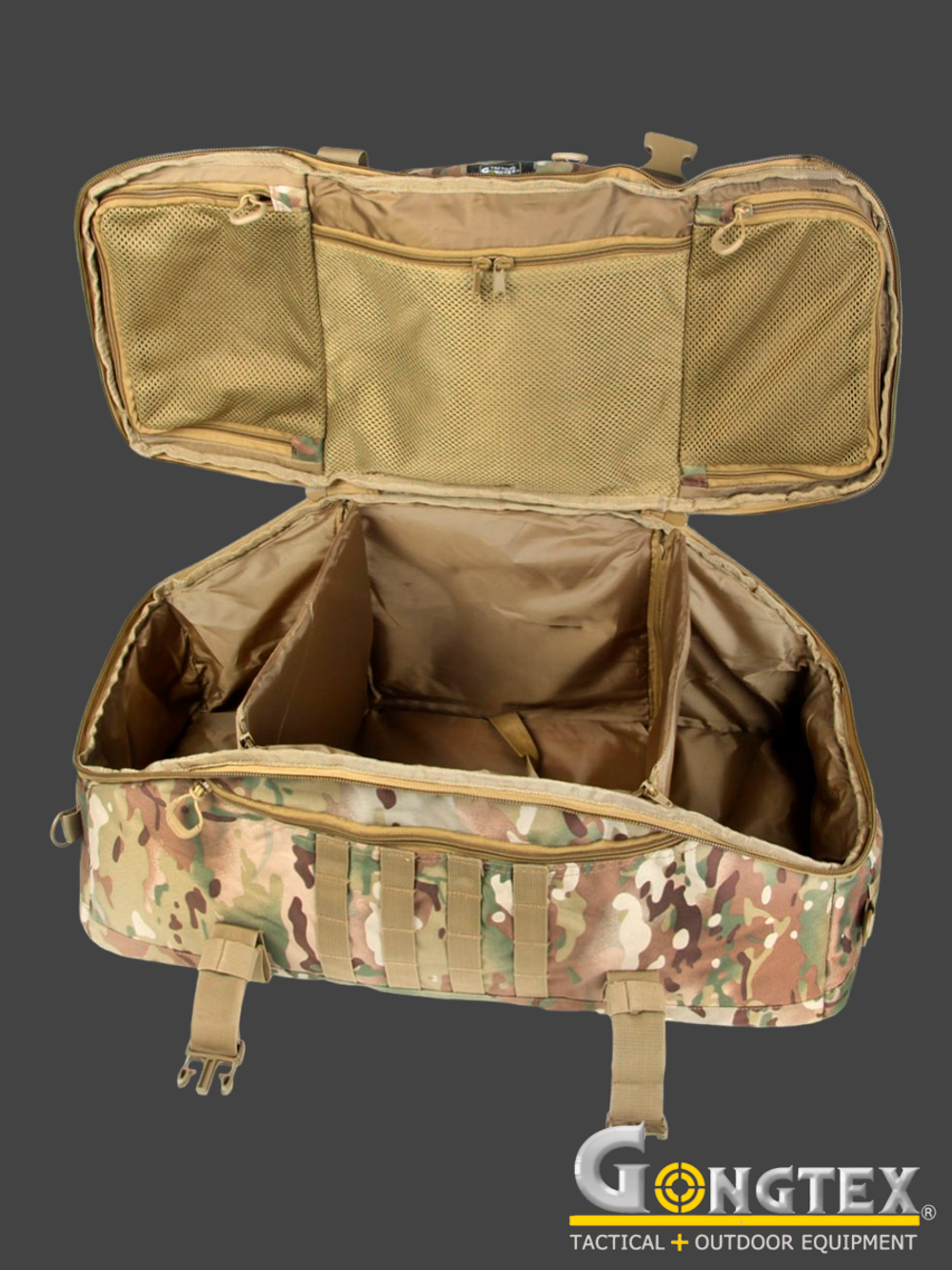 Баул Gongtex Traveller Duffle Backpack, 55 л (0308). Мультикам