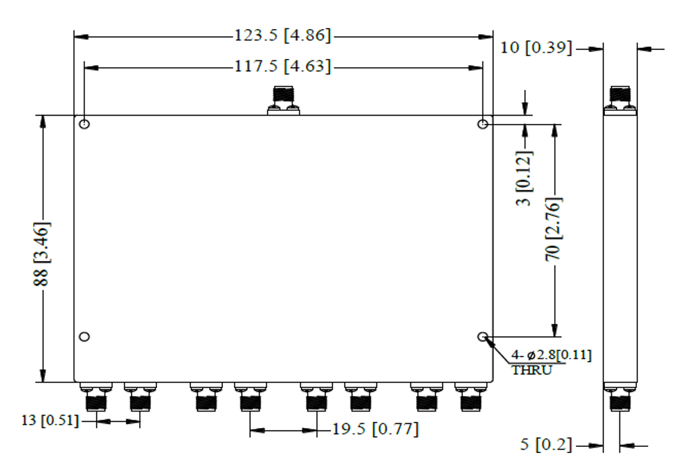 LFT-8W20265-S, 8-канальный резистивный делитель мощности, SMA, 2-26.5 ГГц