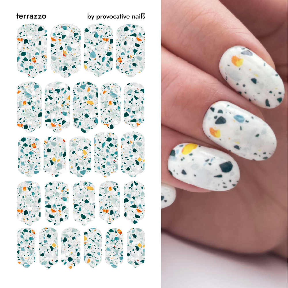 Пленки для маникюра Provocative Nails Terrazzo маникюр