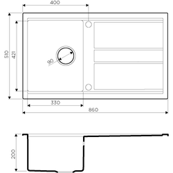 Кухонная мойка Omoikiri Kitagawa 86-WG Artceramic/wind green