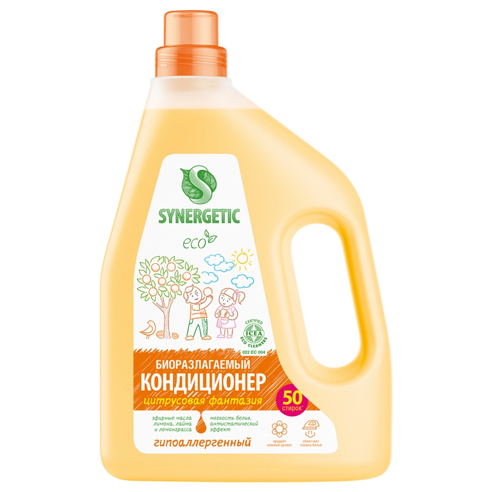 Synergetic кондиционер для белья Цитрусовая фантазия 1,5л