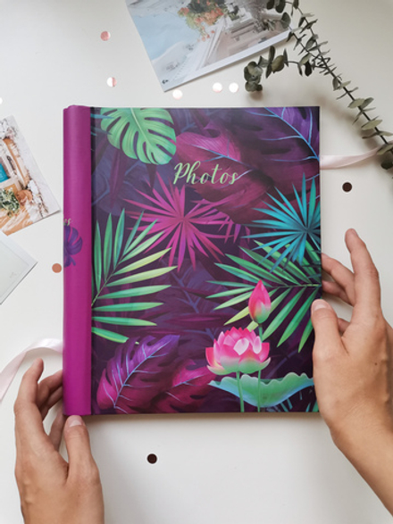 Фотоальбом на 10 магнитных листов 23х28 см, внутр. спираль belle fleur Джунгли