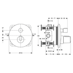 Комплект для встройки 6 в 1 Ideal standard CERATHERM