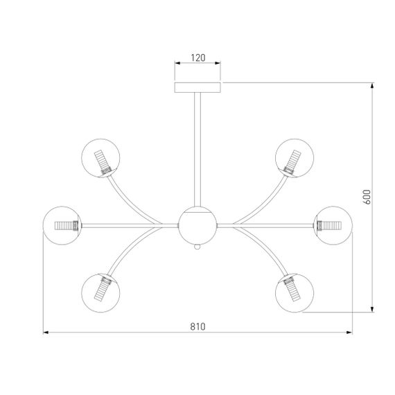 Подвесная люстра Eurosvet Astro 30179 хром
