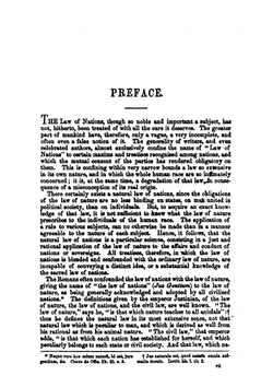 The law of nations; or, principles of the law of nature: applied to the conduct and affairs of nations and sovereigns. By M. de Vattel. . Translated from the French. | Emer de Vattel