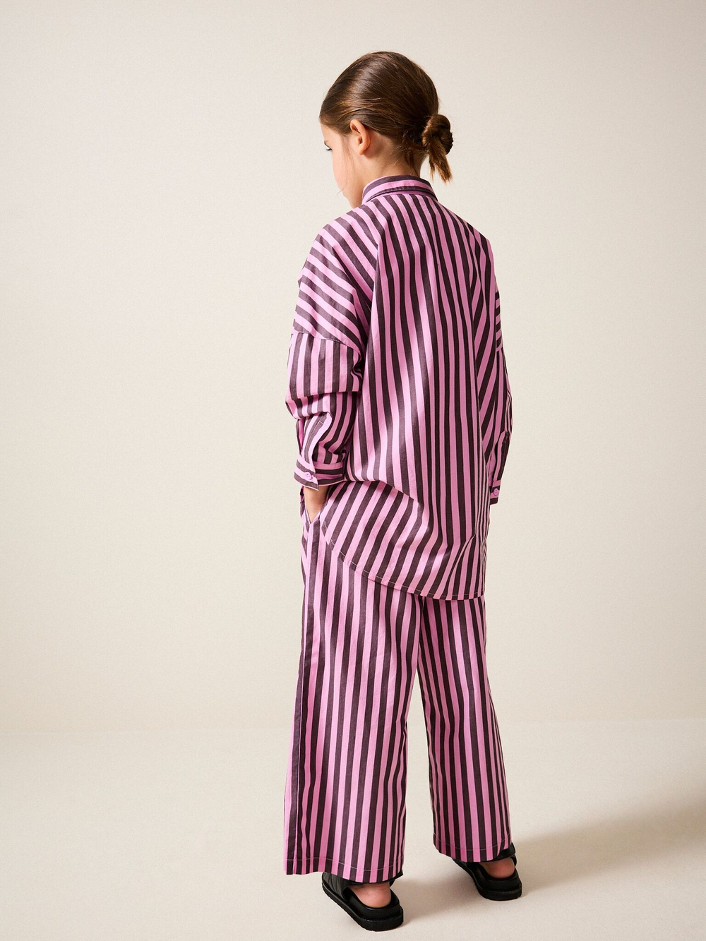 Рубашка и брюки в комплекте для девочки Next E28-029, Розовый, Коричневый