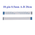 Шлейф 18 pin, 20 см, шаг 0.5 мм FFC, обратный Б