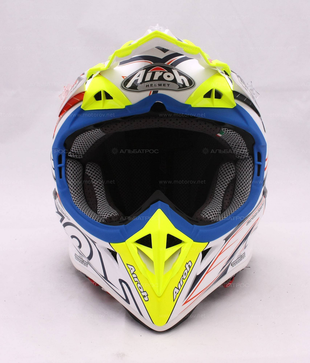 Шлем кроссовый Airoh AVIATOR 2.1 LINEAR BI-COLOR