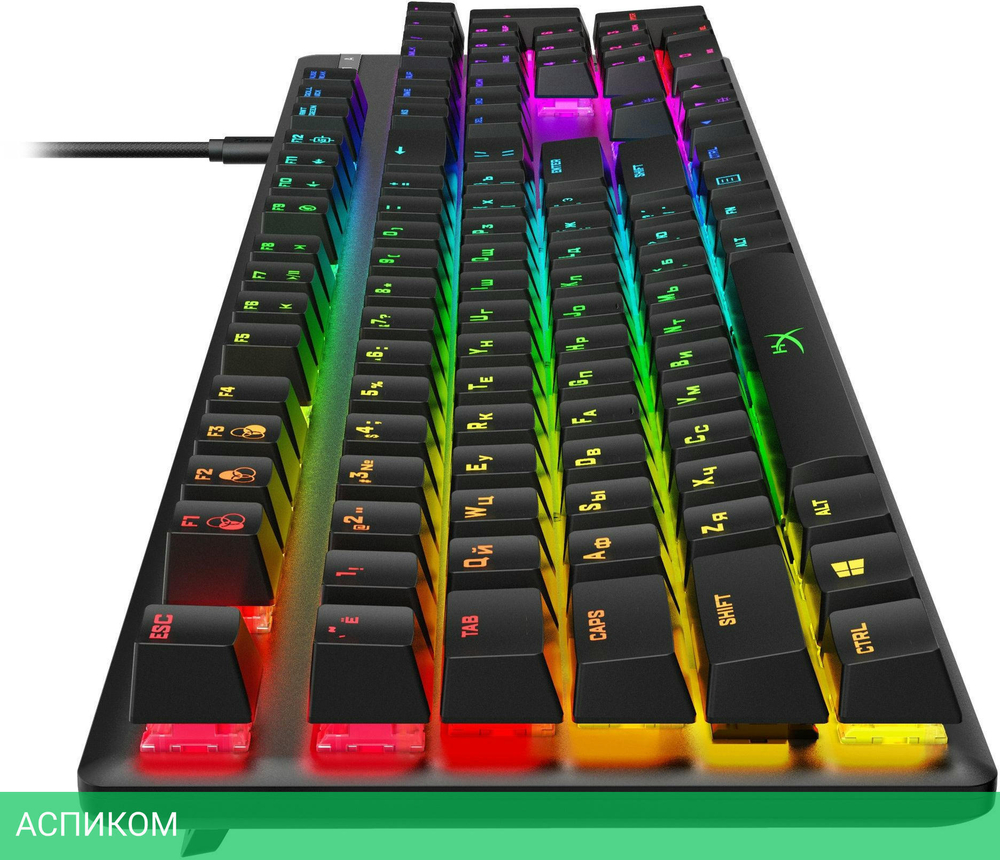 Клавиатура HyperX Alloy Origins черный (4P4F6AA)