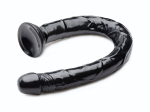 Черный анальный фаллоимитатор Hosed Realistic Anal Dildo - 50,8 см. (Цвет: черный)
