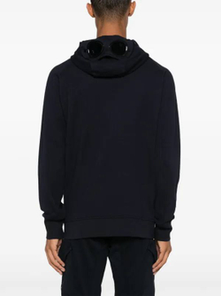C.P. Company Goggle Zip Hoodie Dark Navy Blue