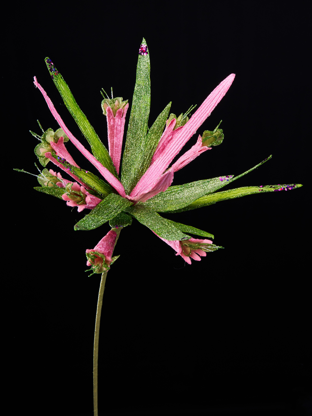 Веточка рябчика императорского 20х53см ChristmasDeLuxe розовый